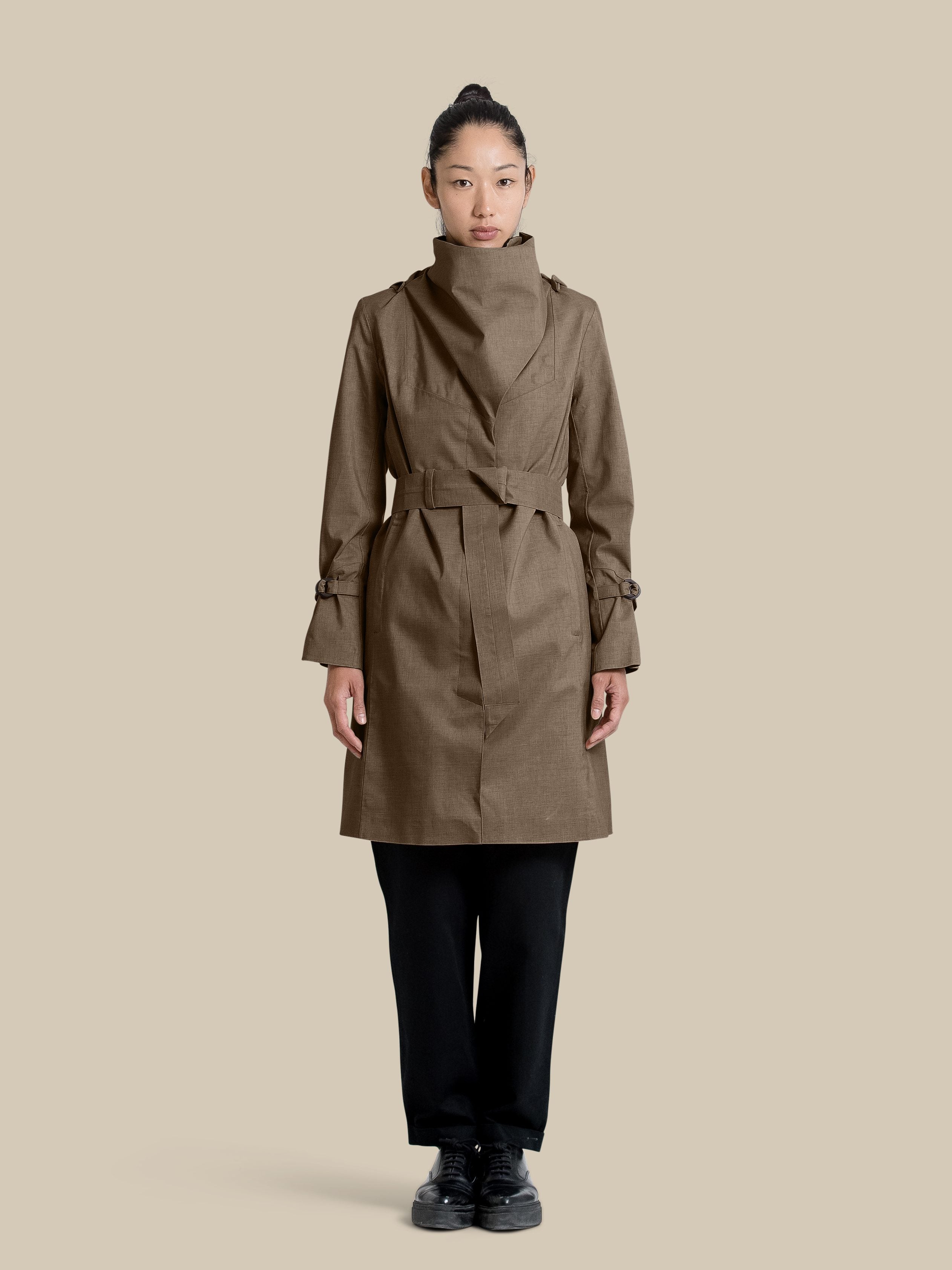 Noir Femme / hopsack-chocolate-rose