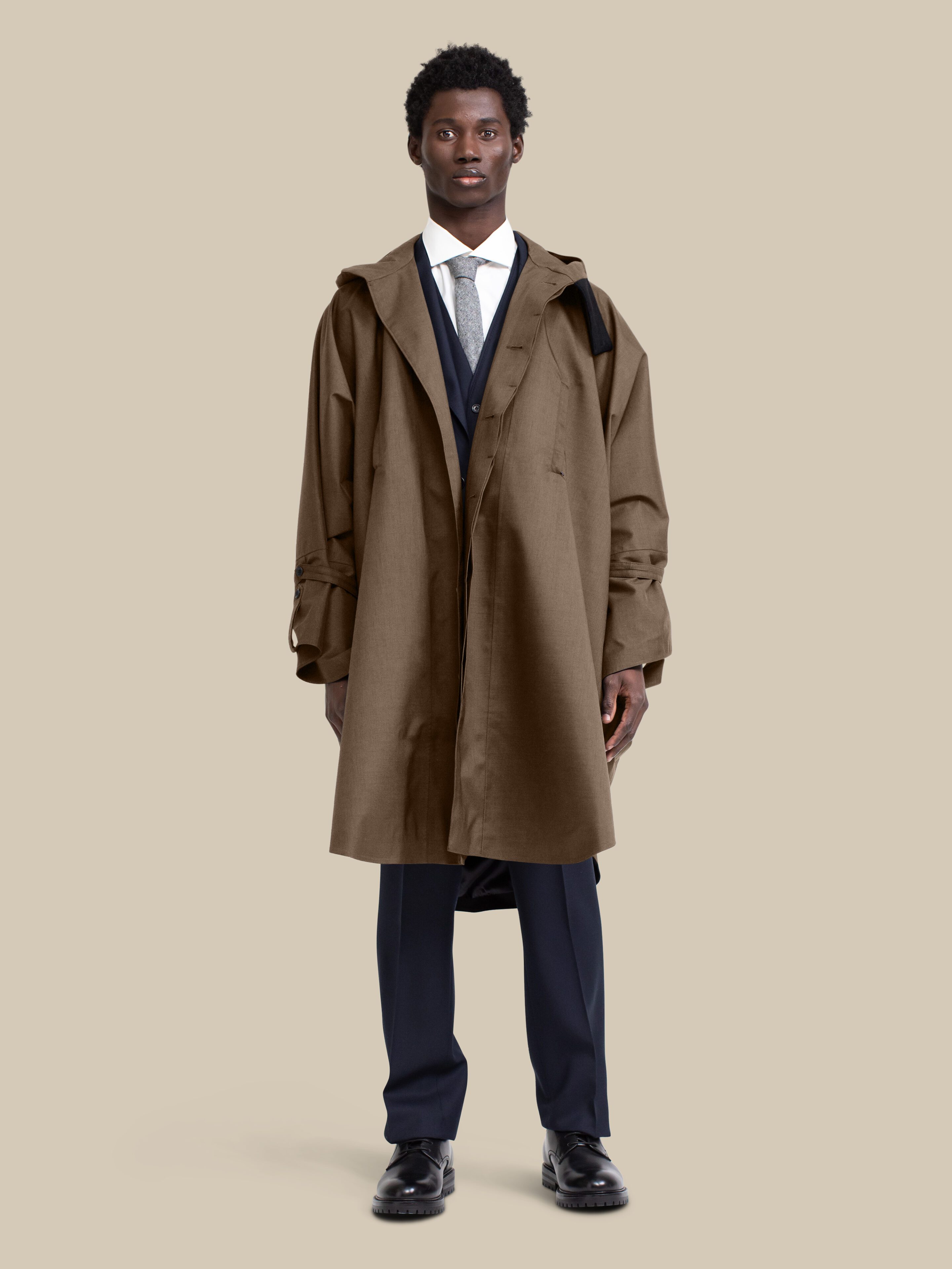 Raincho Unisex / hopsack-chocolate-rose