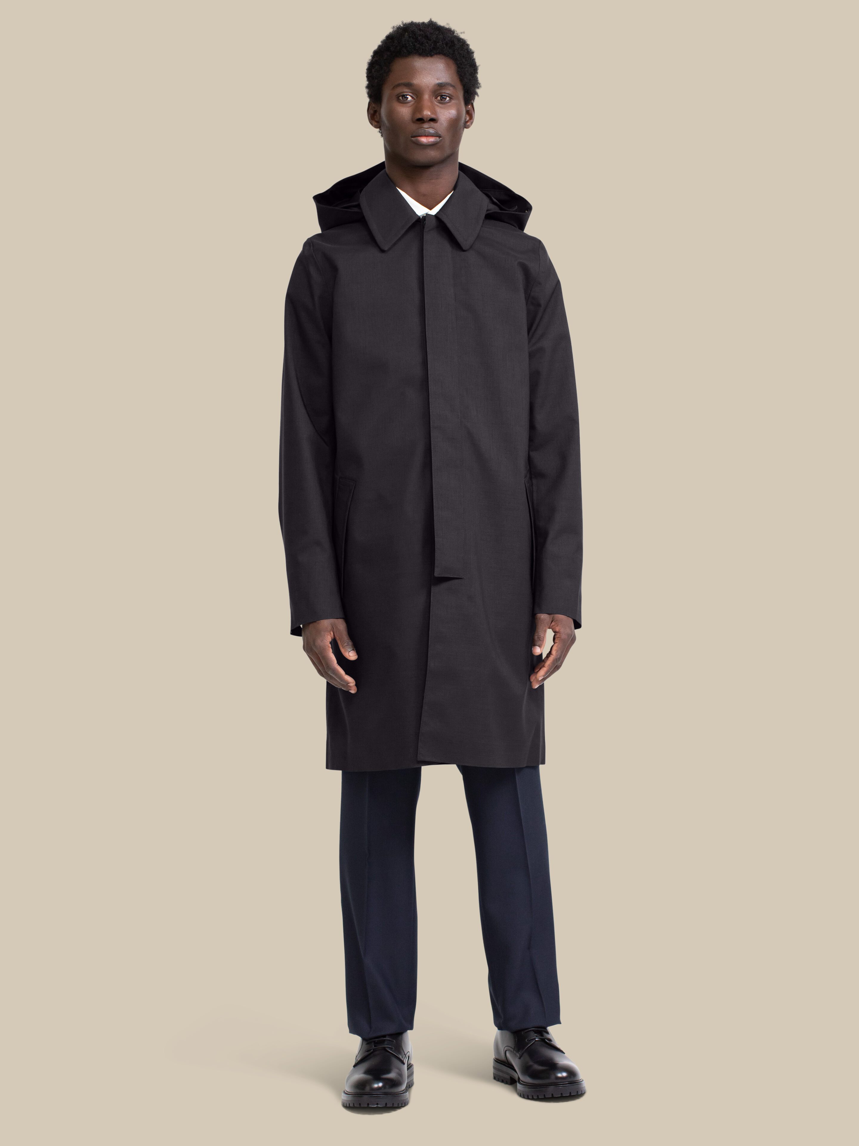 Walker Homme Mid Length / herringbone-black