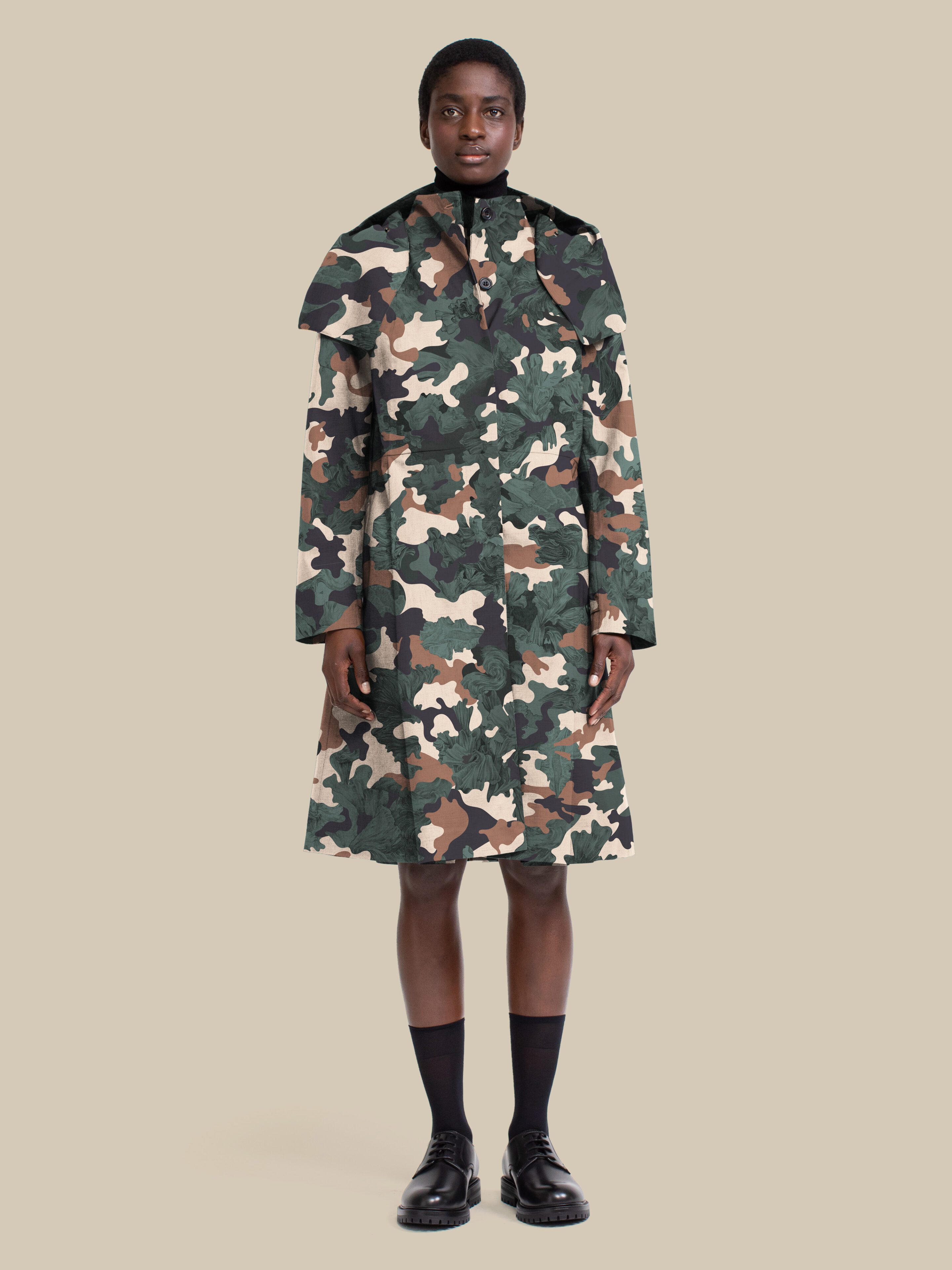 Elin Femme / hopsack-camo-green