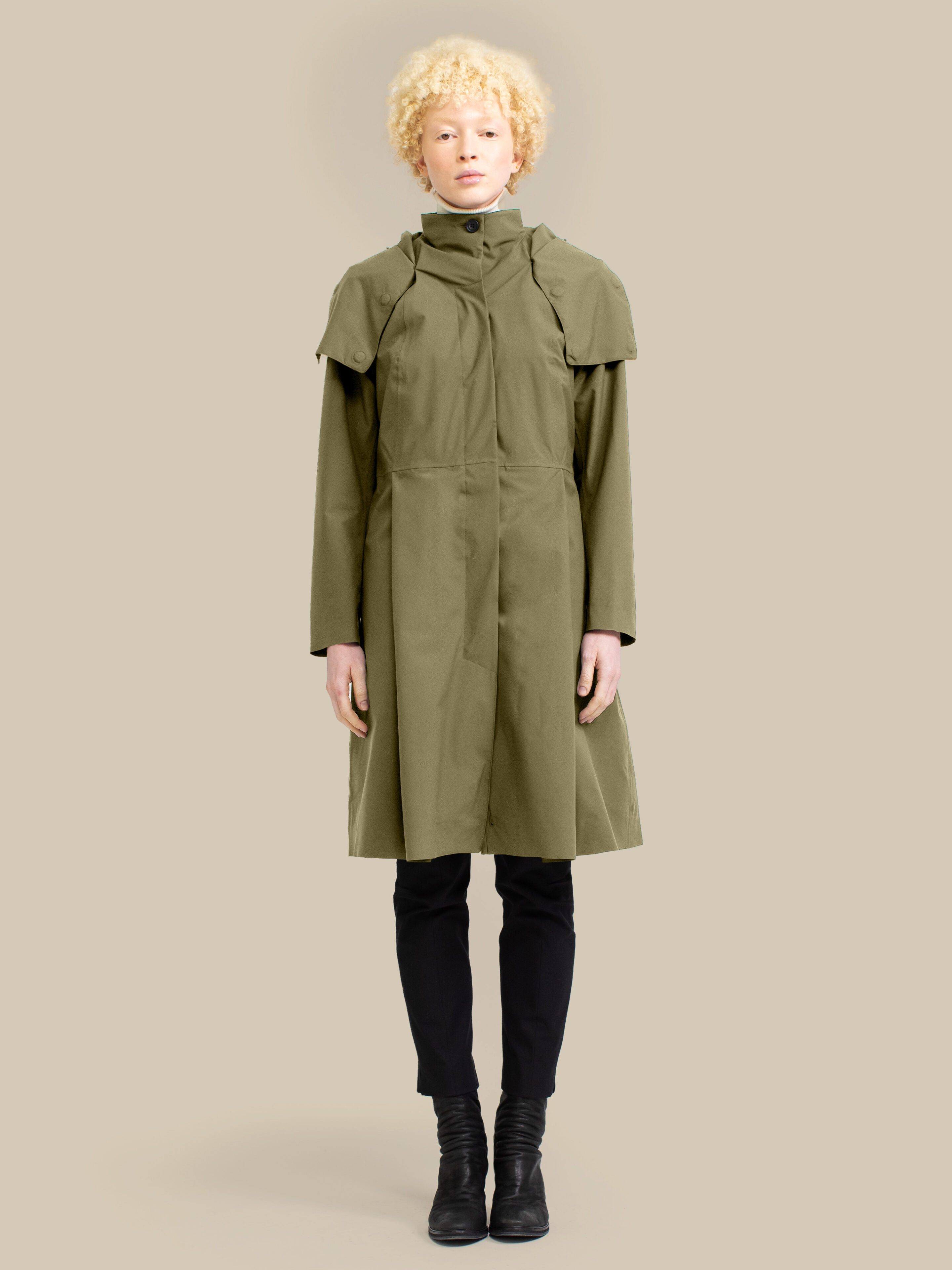 Elin Femme / super-lightweight-melange-army-green