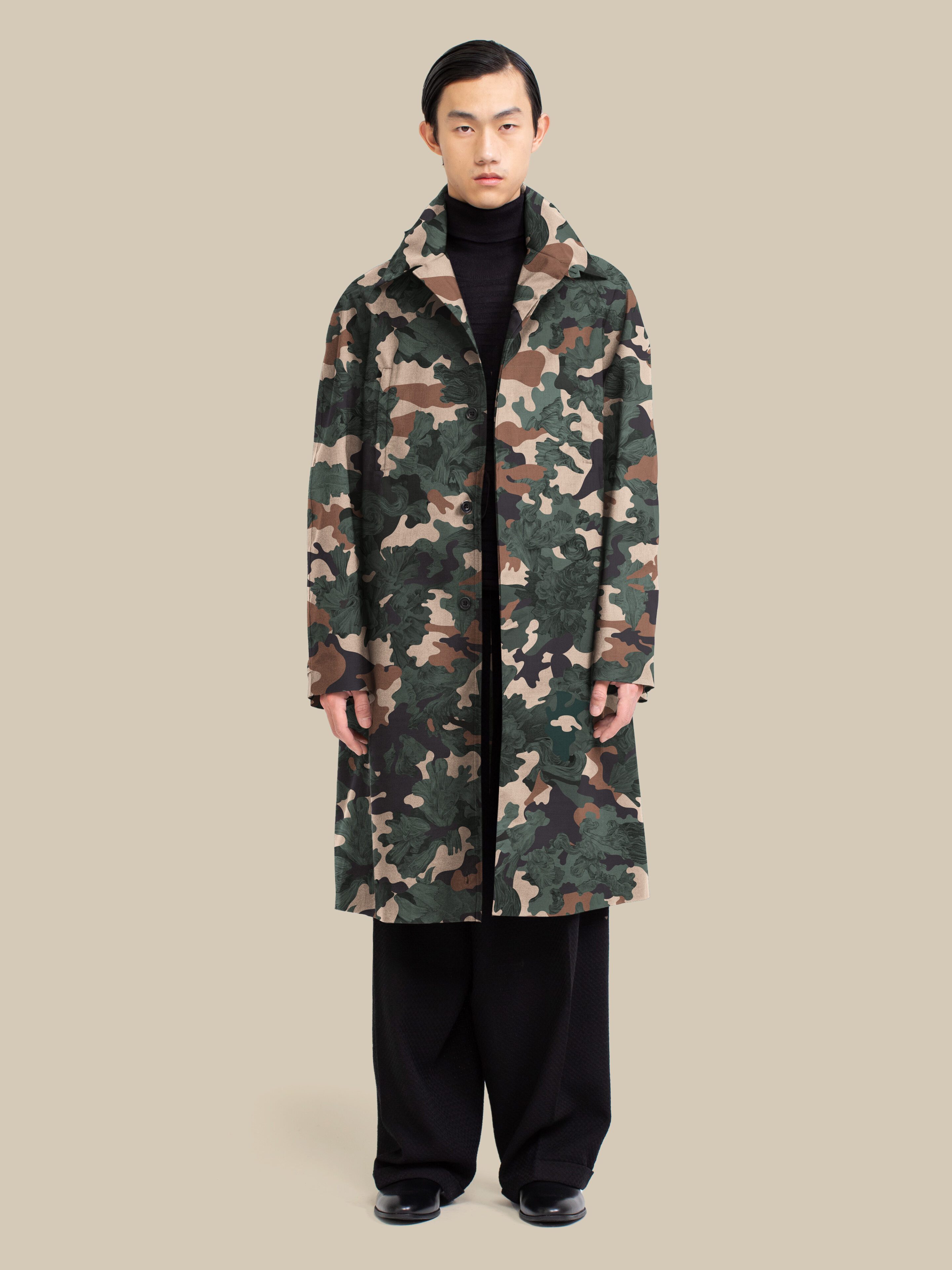 Fløyen Homme Knee Length / hopsack-camo-green