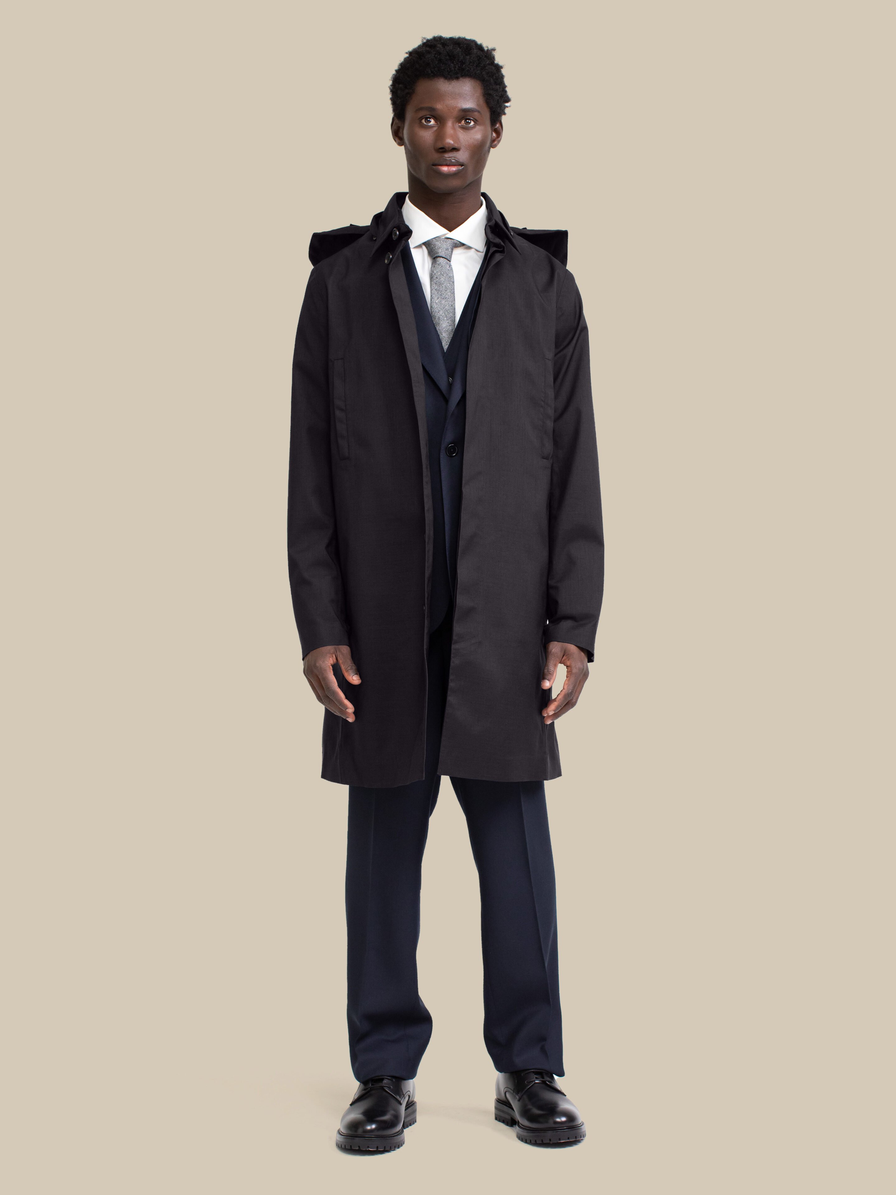 Single Breasted Homme / mixed-black