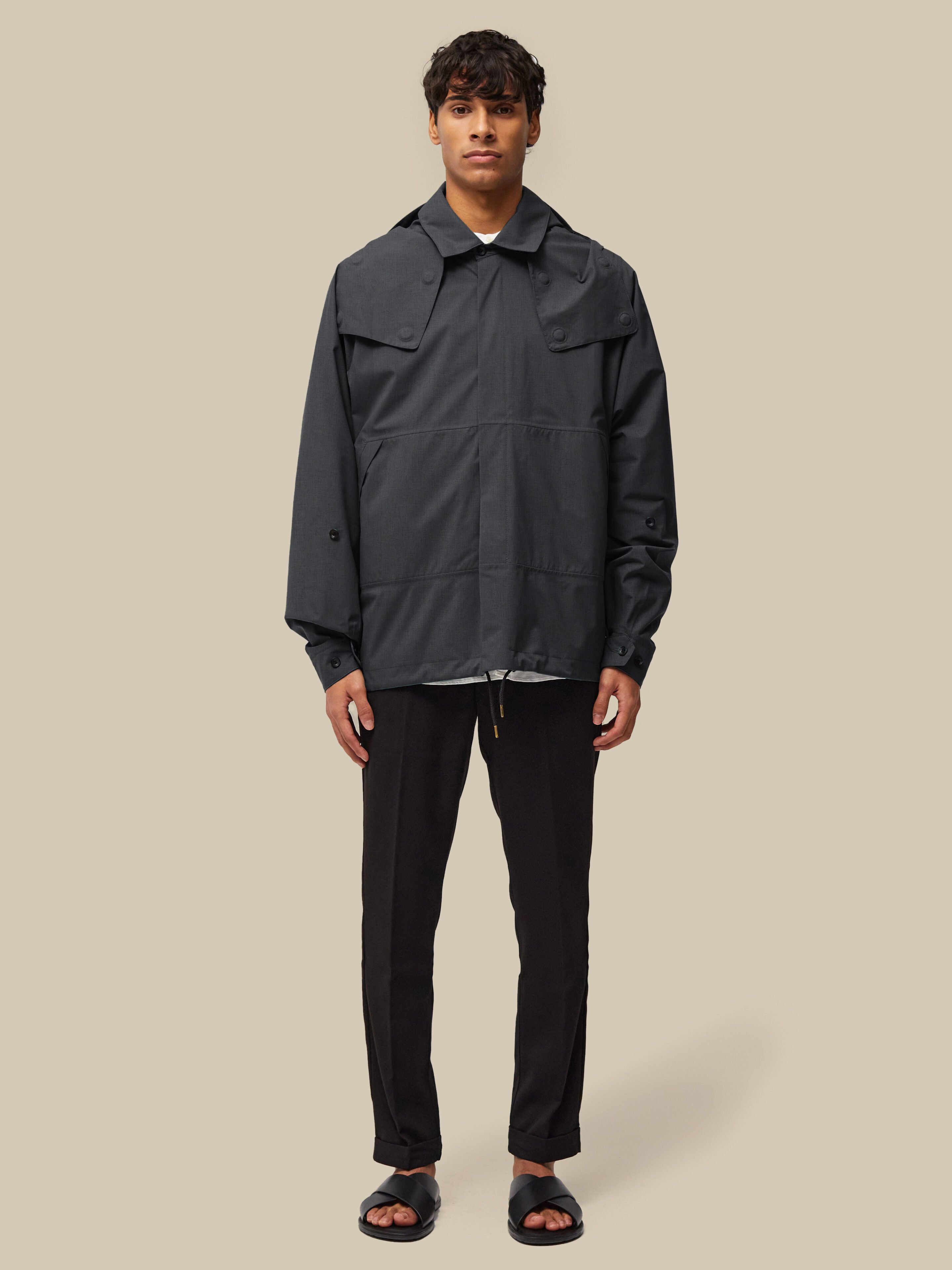Harmattan Unisex Cropped / super-lightweight-melange-asphalt