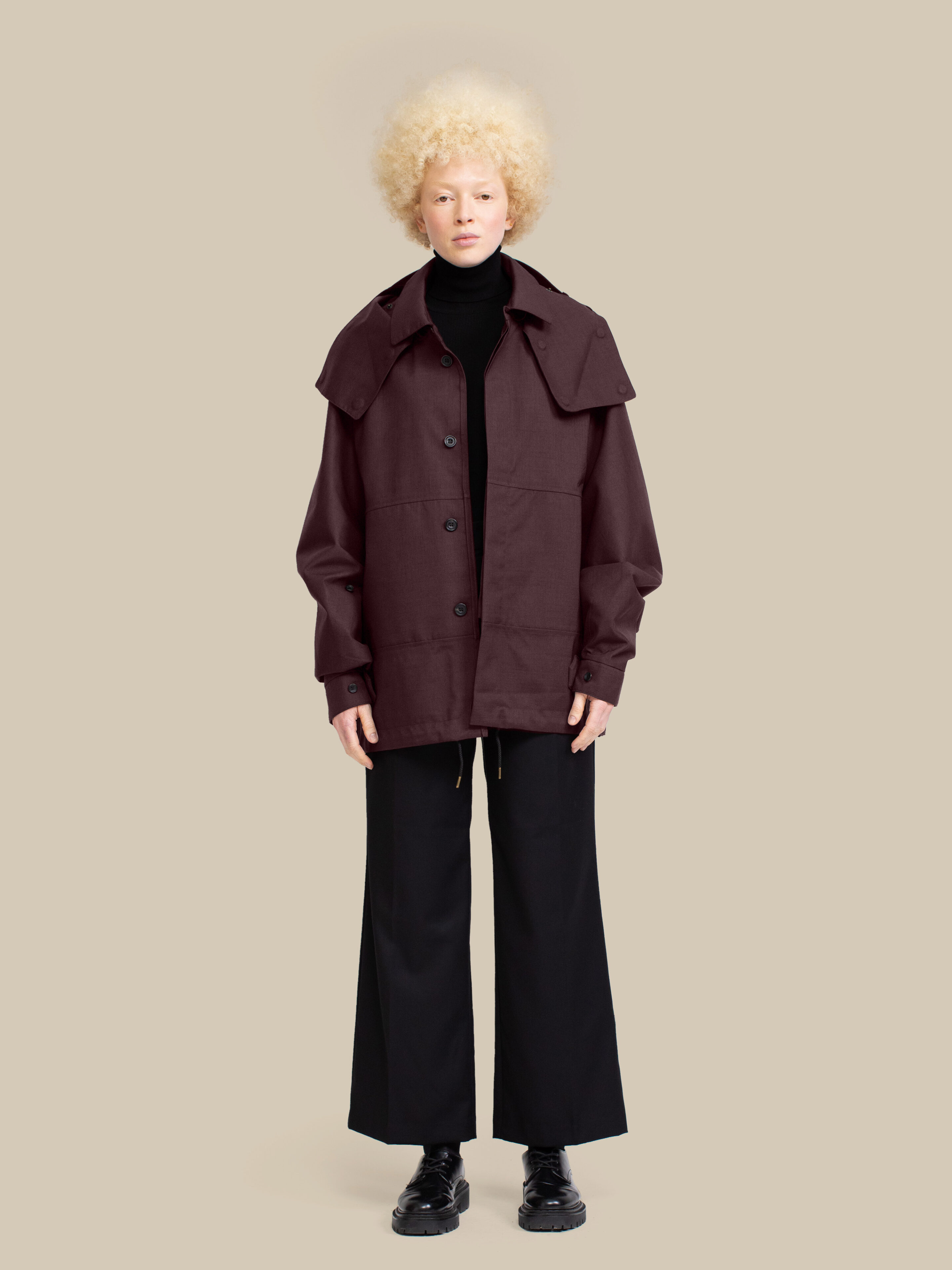 Harmattan Unisex Cropped / mixed-aubergine