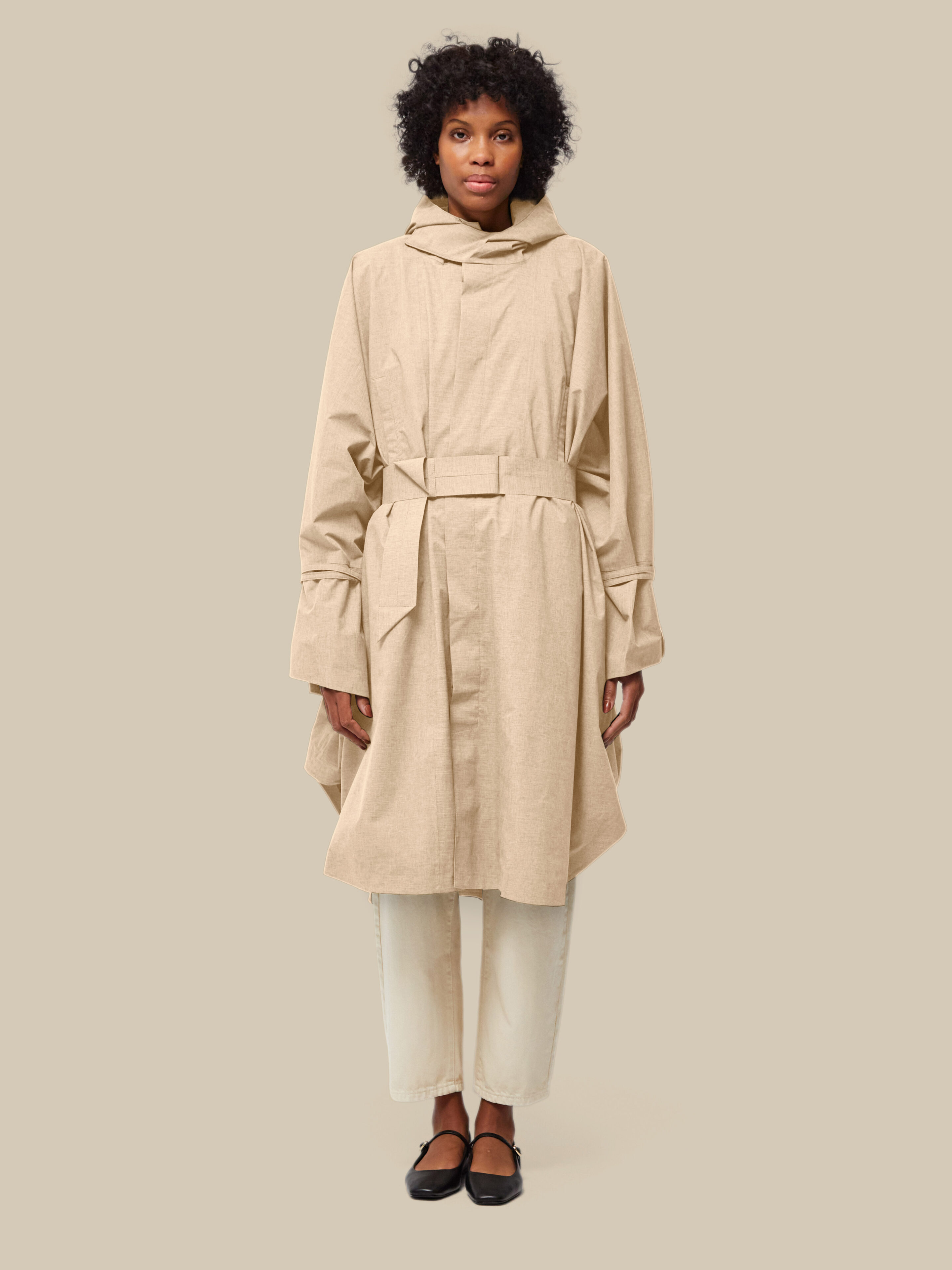 Raincho Unisex / super-lightweight-melange-sand